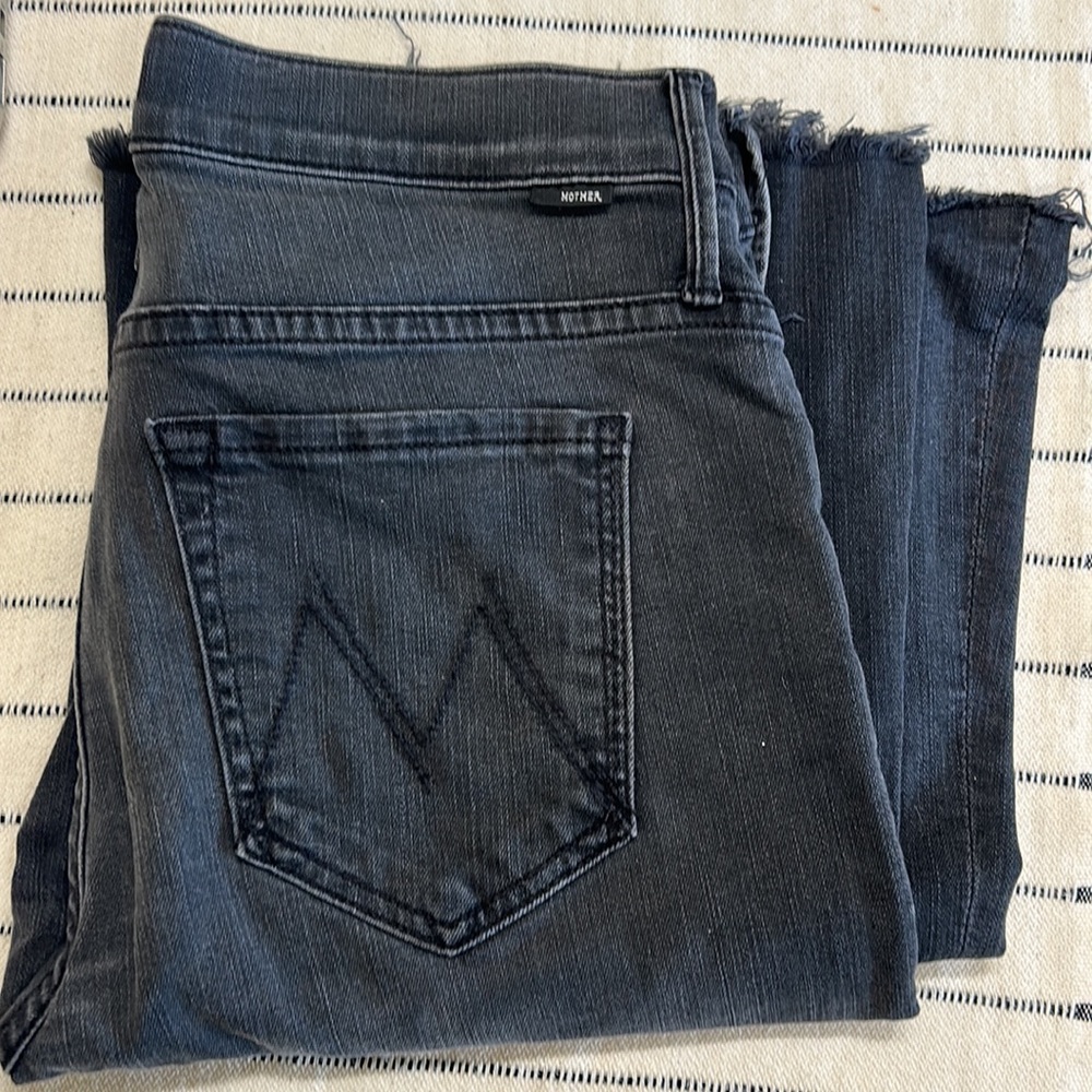 MOTHER -The Weekender High-Rise Bootcut Ankle Jeans